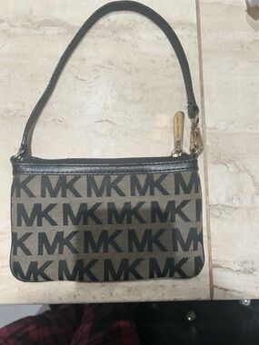 Michael Kors Black Monogram  Crossbody purse